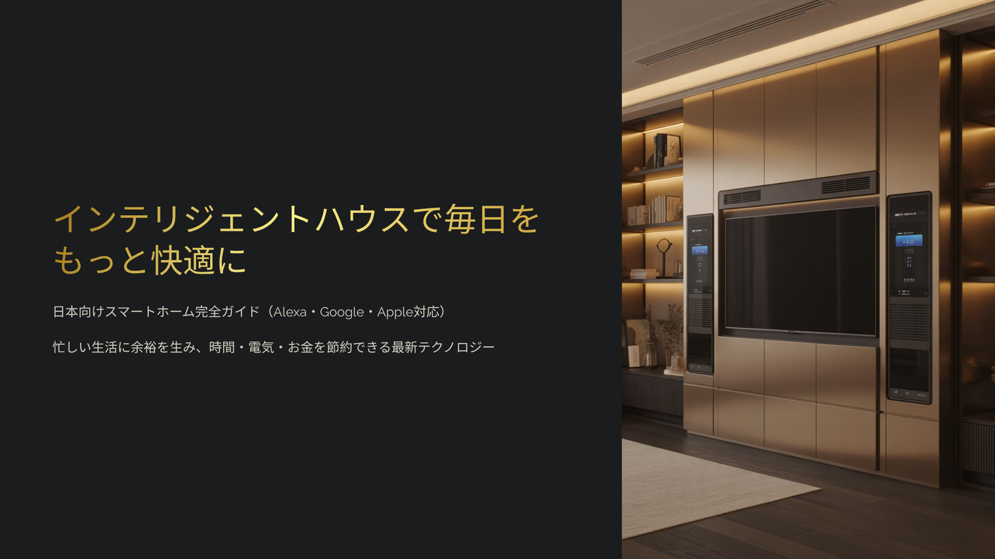 あなたの家が、もっと快適で安全で便利になる。スマートホームは、もう特別なものではありません。