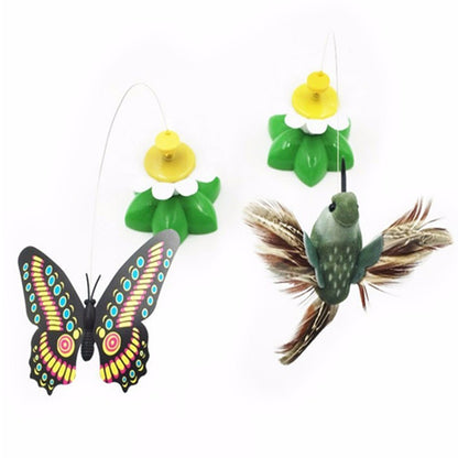 038802-2-3 Electric Butterfly Electric Bird Funny Cat Toy Flying Electric Cat Toy Cat Interactive