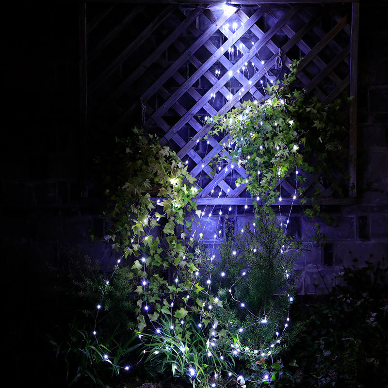 LED Waterfall Curtain String Light Dynamic Meteor Shower Rain Effect Fairy Icicle Lamp