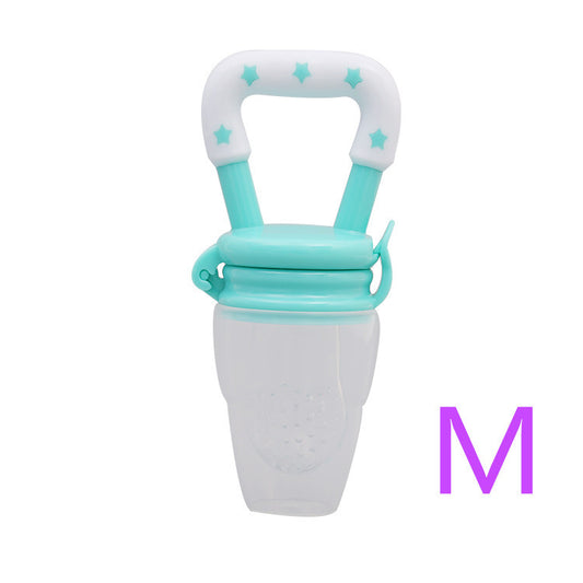 Factory wholesale baby fruit and vegetable music rubberized pacifier bite bite bite bag baby food supplement feeding device