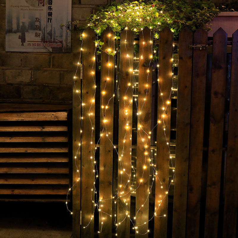 LED Waterfall Curtain String Light Dynamic Meteor Shower Rain Effect Fairy Icicle Lamp